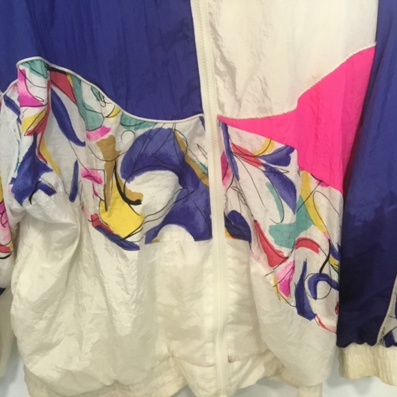 Vintage 90s Windbreaker Set with pants, women’s M-L - Picture 13 of 14